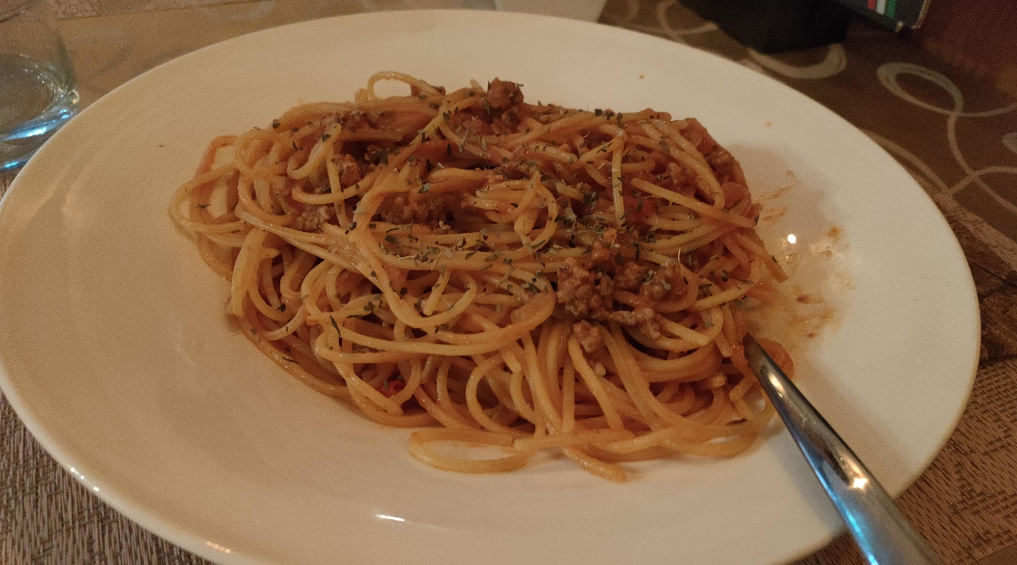 Glutenvrije & lactosevrije spaghetti bolognese bij Bella Roma